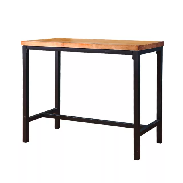 Levede High Bar Table Vintage Industrial Solid Wood Kitchen Cafe Desk 120X50CM