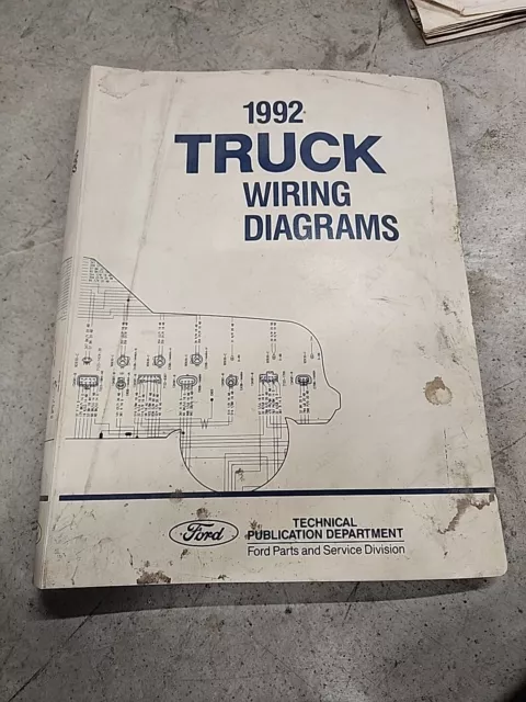 Original 1992 Ford Truck Wiring Diagrams Manual