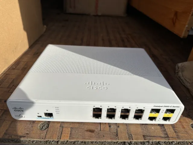 Cisco Catalyst 2960-C 8 Ports Manageable Ethernet Switch - WS-C2960C-8TC-L