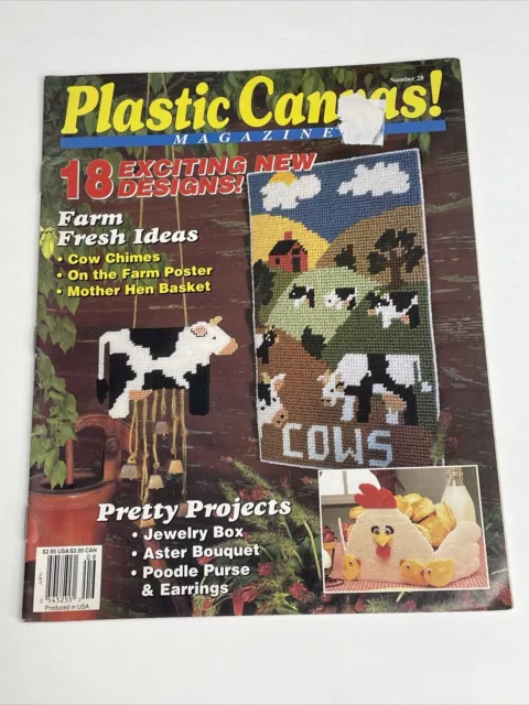 Revista de lona de plástico n.o 28 vacas patrón 18 proyectos