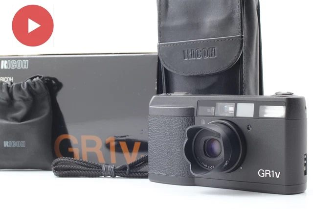 LCD Works! [Top MINT in Box] Ricoh GR1v GR-1v Black 35mm Film Camera From JAPAN
