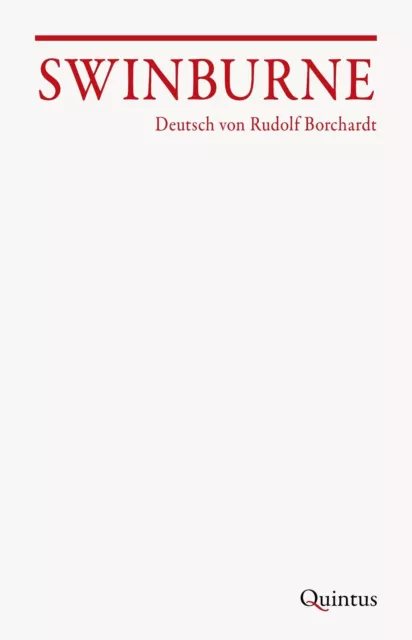 Swinburne - Rudolf Borchardt -  9783969820384