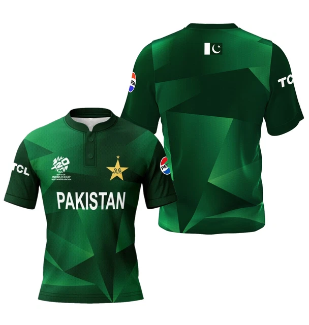 NEW PAKISTAN CRICKET T20 World Cup Jersey / Shirt 2024 for Men's £26.99