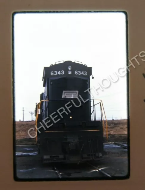 Original '69 Ektachrome Slide PC Penn Central 6343 C636 Nose Scene    28R47