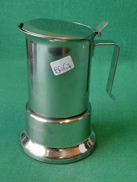 Caffettiera Alpu Puppieni 2/3 Tz Acciaio Inox 18/10 Big Joe 1980 Vintage. Ba67