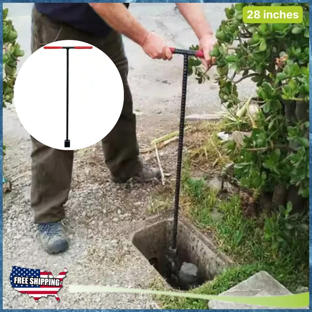 WATER METER VALVE Key Underground Curb Shutoff Wrench Plumbing Stop