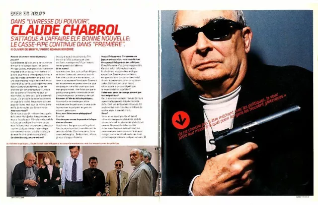 Coupure de presse Clipping 2006 Claude Chabrol  (3 pages)