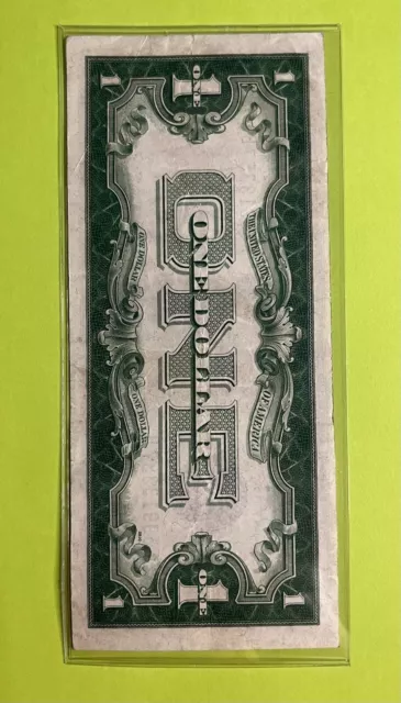 1928 B $1  Silver Certificate Funny Back, Great Condition