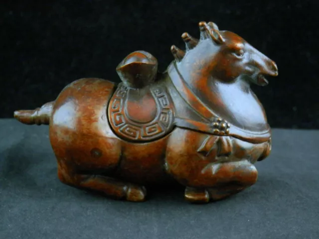 Good Quality Chinese Brass Hand Made *Wealth Horse* Box DD010