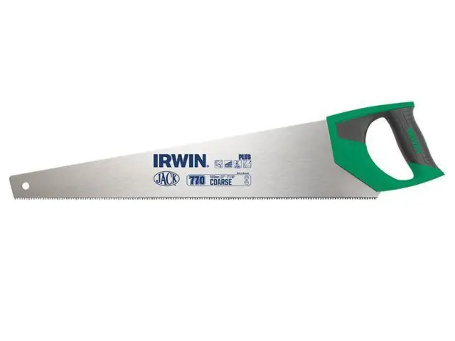 Irwin Handsaw Jack 770UHP Coarse Hardpoint Soft Grip 550mm 22in 7 TPI - 10505211