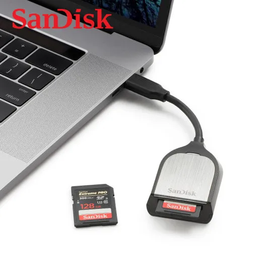 SanDisk Extreme PRO SD UHS-II USB Type-C Card Reader/Writer, Up to 500MB/s