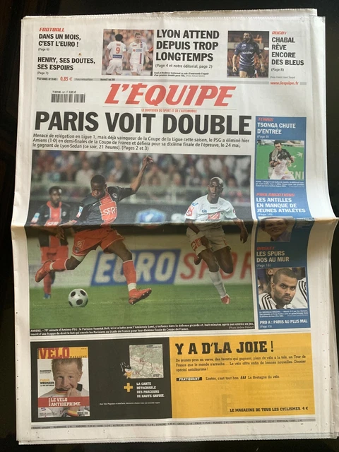 Journal L'Equipe Du 11 Mai 2002 - Finale Coupe De France Bastia-Lorient / Agassi