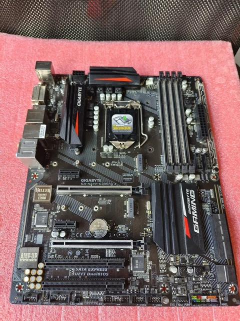 GIGABYTE H270 GAMING3 Motherboard Intel i7-7700K CPU Combo Used