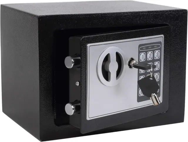 Electronic Digital Safe Box Keypad Lock Security Office Cash Jewelry Gun Box NEW