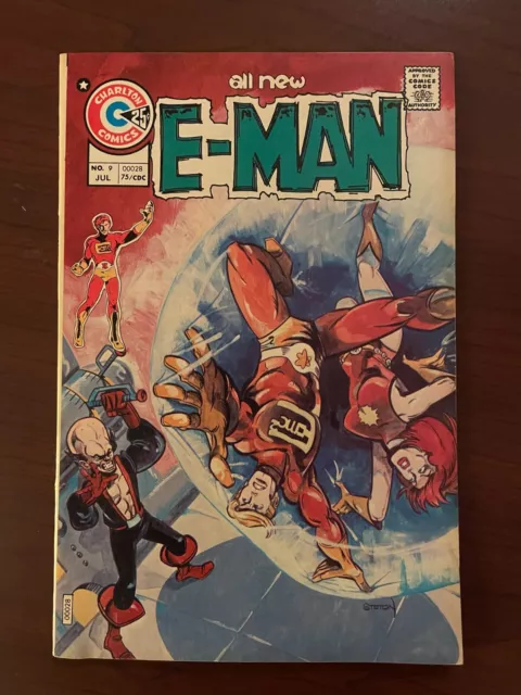 E-Man #9 (Charlton Comics 1975) John Byrne Joe Staton 2nd Teddy-Q 8.5 VF+