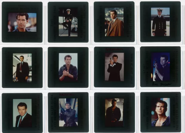 Lot 15 ektas slides originals Tomorrow Never Dies James Bond Pierce Brosnan