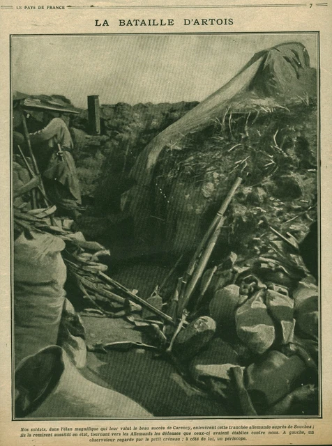 Document Ancien - Les Vainqueurs De Tahure 1915 - Issu De Magazine - France