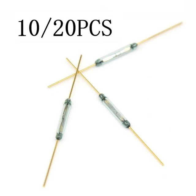 10PCS Reed Open Induction Switch 14.2mm-Glass Length 1A(SPST-NO) 100VDC/VAC