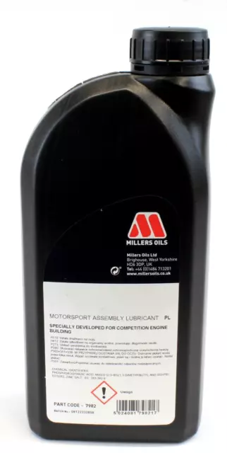 Montageöl KFZ Motoren * Original Millers Oils Assembly Lubricant 7982 1L 1000ml 3