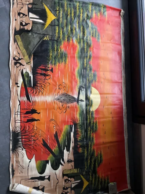 superbe peinture africaine signée