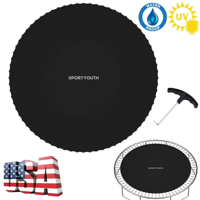 Replacement Trampoline Mat Round Pad Jumping Mat For 14/15ft Frame w/Spring Tool