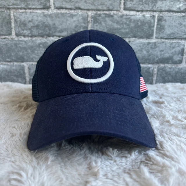 Vineyard Vines Whale American Flag Patriotic Snapback Hat