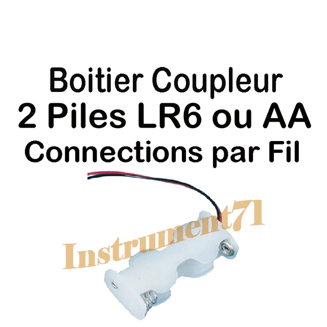 Boîtier Coupleur Pour Pile AAA 1,5V – Contacts à Souder, Neuf