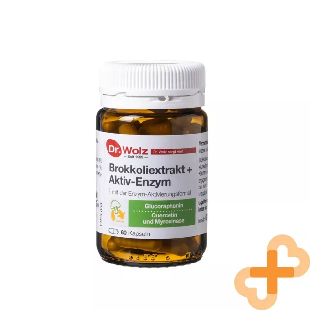 DR. WOLZ Brokkoli Extrakt Activ Enzym 60 Capsules Glucoraphamine Quercétine 2