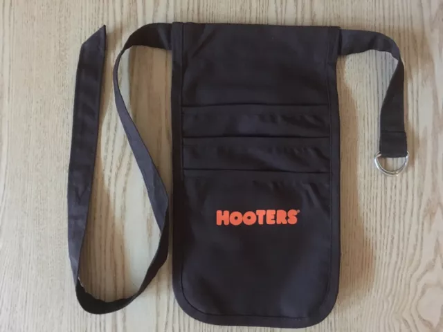 New Authentic Hooters Girl Uniform Black Money Pouch Halloween Costume Adjust