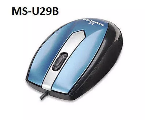 USB 3-Button w/ Scroll Wheel 1000 dpi MO1 Optical Mini Mouse - Manhattan 177955