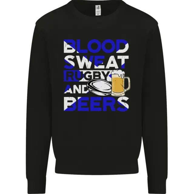Scotland Blood Sweat & Beers Rugby Scottish Mens Sweatshirt Jumper