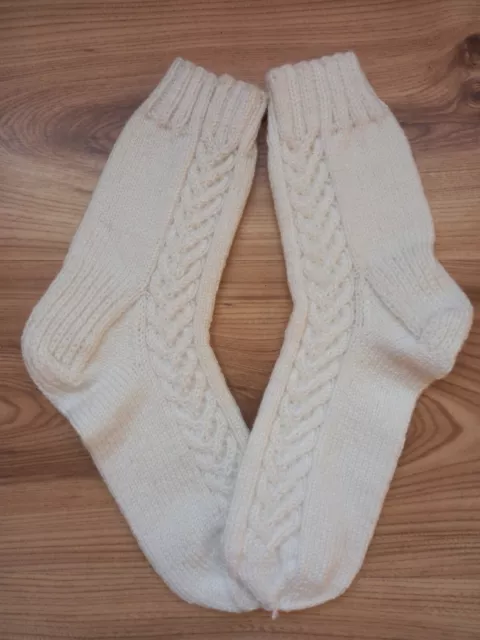 handmade knitting adult socks