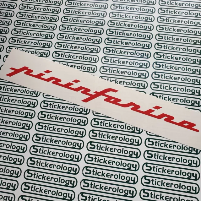 2 X Pininfarina Stickers Decals