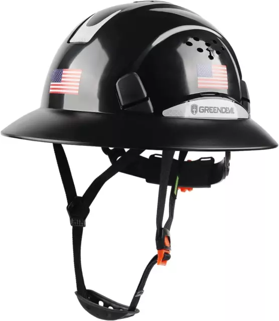 Full Brim Hard Hat Vented Construction Safety Helmet OSHA Approved Cascos De Con