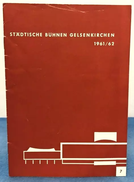 Vintage Theatre Programme Städtische Bühnen Gelsenkirchen Germany War History