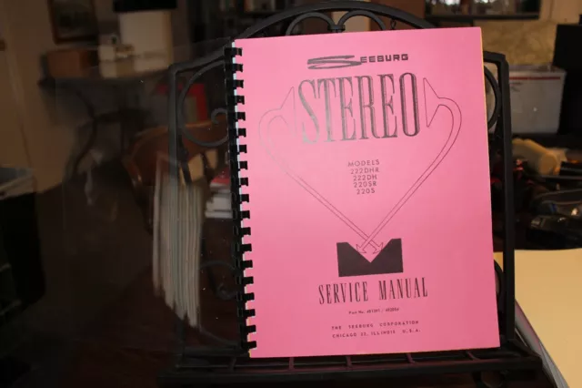 Seeburg  Service Manual for Models 222DHR, 222DH, 220OSR and 220S Jukeboxes