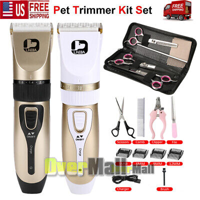 Dog Clippers Professional Cat Pet Grooming Kit Quiet Hair Shaver Trimmer Set