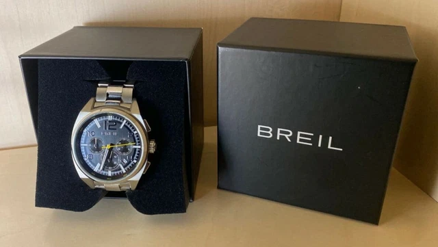 Montre Homme Breil Chronographe Acier Inoxydable - Occasion Portée - Modèle Italien