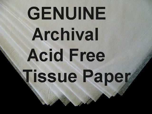 100 Sheets LG 20 x 30" ACID FREE Tissue Paper White UNBUFFERED FREE SHIPPING