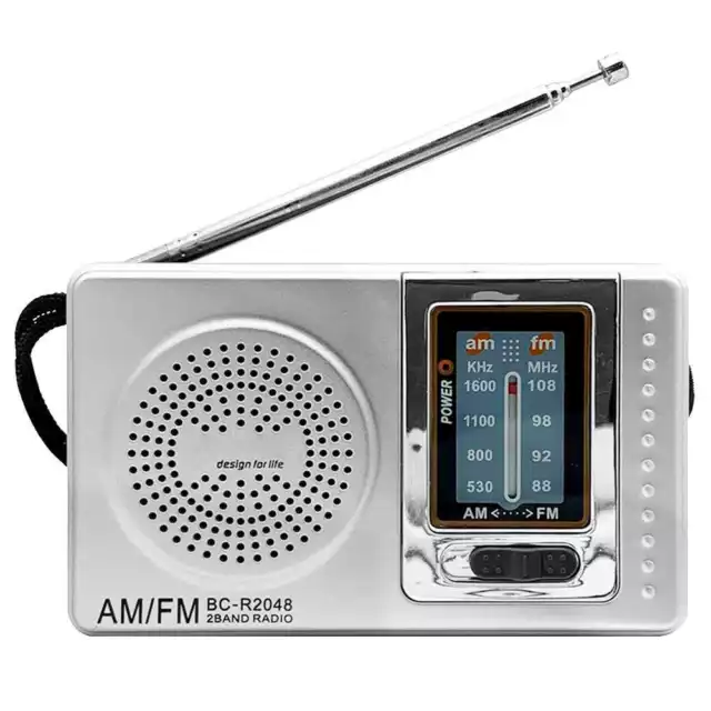 Radio Portable, Am(mw)/fm Radio A Pile, Transistor Radio De Poche Avec  Excellente Rception, Bouton De Rglage Avec Indicateur De Signal. Mini Radio  Por