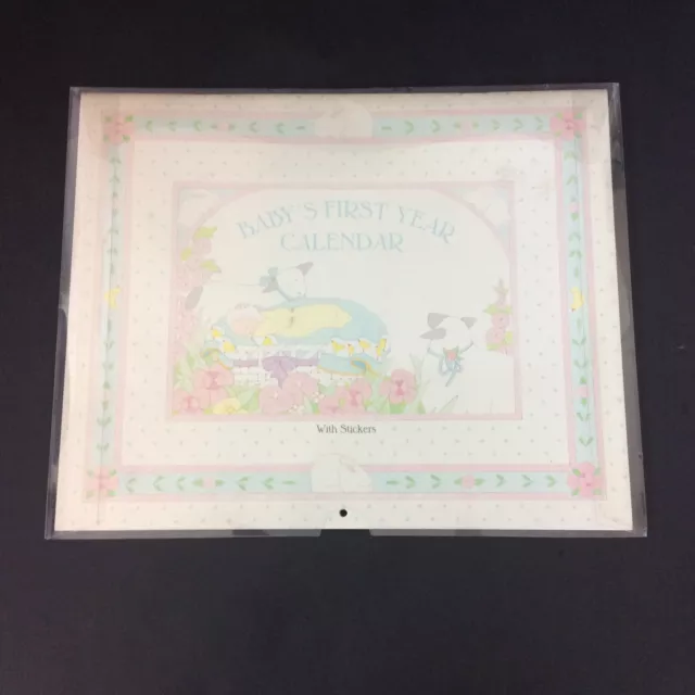Mother Goose Babys First Year Calendar Memory Book with Stickers Illustrations
