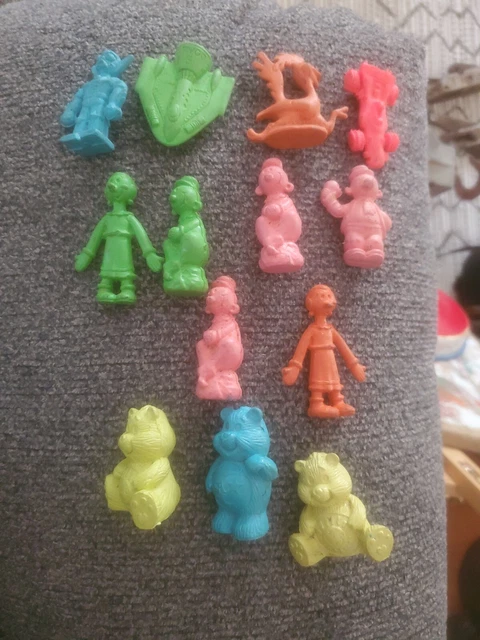 80s Popeye Rubber Eraser Figure Lot & Olive Oyl Sweet Pea Wimpy Care Bears More