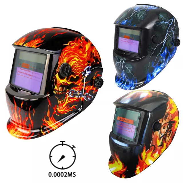 Pro Mask Solar Powered Auto Darkening Welding Helmet for Arc Tig Mig Kits