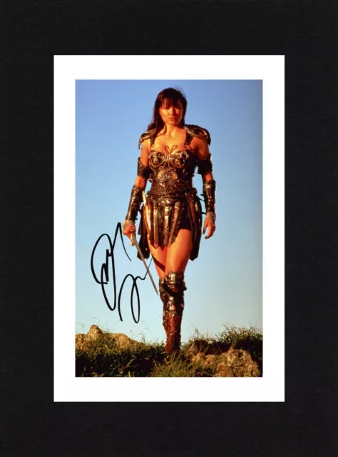 8X6 Mount LUCY LAWLESS Autograph Signed PHOTO Print Ready To Frame XENA