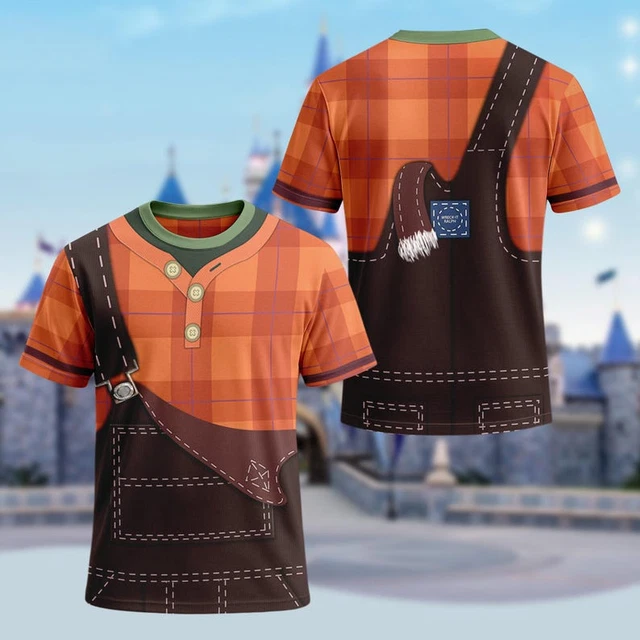Wreck It Ralph Raph WRECK IT RALPH 3D Running Costume Shirt Funny Character Halloween ...