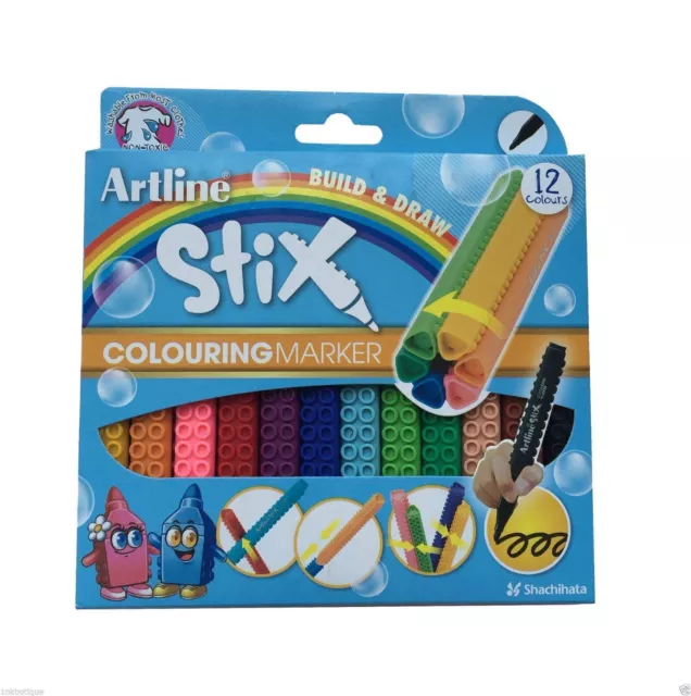 ARTLINE Stix Pens Non Toxic Colouring Marker Pen | Kids Children Stationery Arts