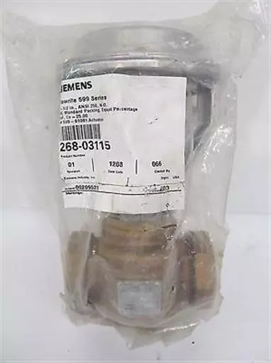 Siemens, 268-03115, 1 1/2" Flowrite 599 Series Valve & Actuator