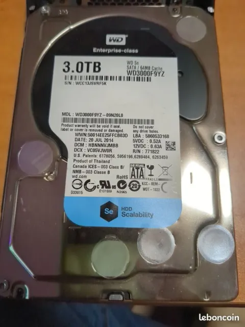 Disques durs Western Digital 3To - WD HDD