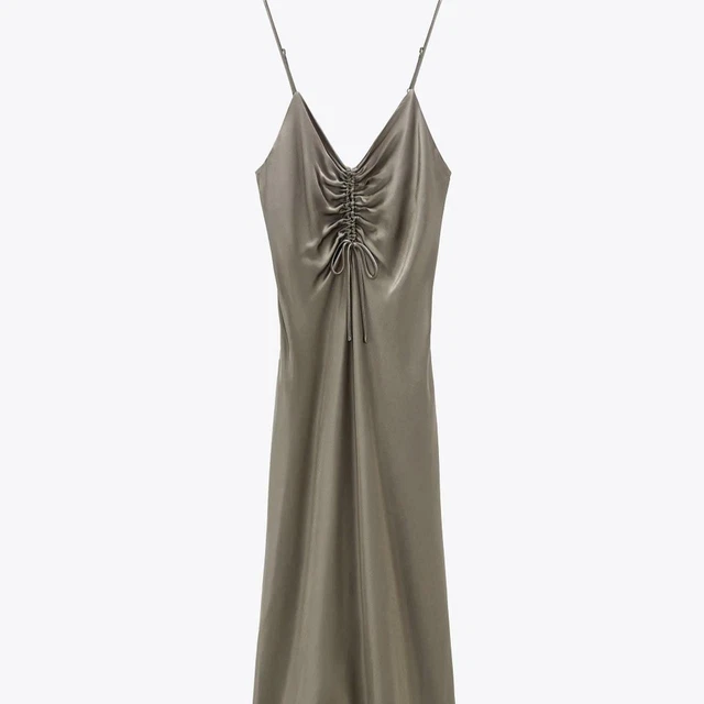 Tiered camisole dress / HerPraha grey Her Praha LITMUS tiered