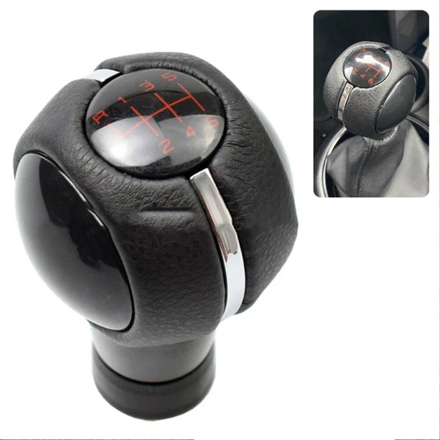 Pommeau De Levier De Vitesse 6 Vitesses Pour Peugeot 307 308 3008 407 5008 807 - Design Sport Noir Et Argent - Installation Facile